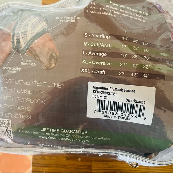 Fly Mask with Fleece Trim XL BNWT color black deluxe - Picture 7 of 9